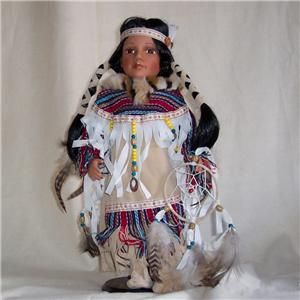 cathay porcelain native american doll gwyneth fth475c