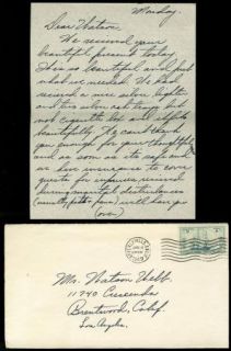 Howard Keel Vintage 1949 Signed Handwritten Letter Envelope Watson