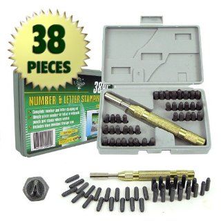 38 Piece Deluxe Number and Letter Metal Stamping Set   