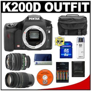 Pentax K200D Digital SLR Camera with Pentax SMC DA 18 55mm
