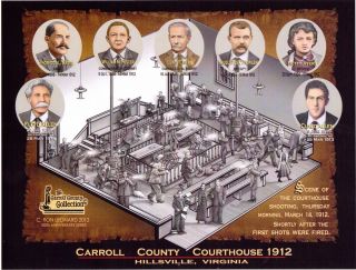  Carroll County Courthouse Massacre in Hillsville Virginia 1912