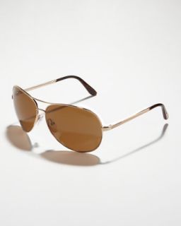 charles polarized aviator sunglasses rose gold $ 420