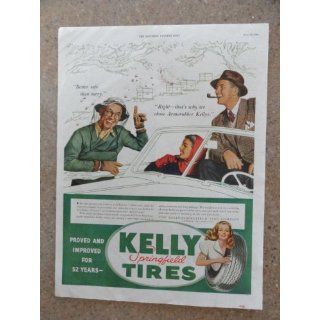 Kelly springfield tires, Vintage 40s full page print ad