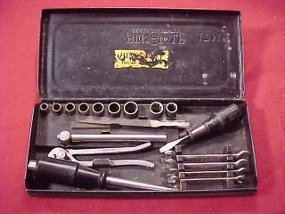 UNUSUAL HINSDALE 9/32 DRIVE SOCKET & IGNITION SET NO.17 M IN ORIGIONAL