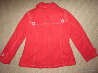 Gymboree Holland Days Red Pea Coat Spring Jacket Girls 7