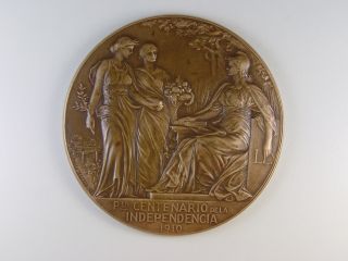 Beautiful 1910 French Bronze Medal by Hippolyte Lefebvre