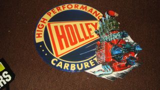 High Performance Holley Carburetor Metal Sign Vintage Look 16 x 13