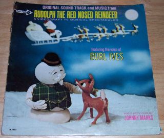 Rudolph The Red Nosed Reindeer 1964 Record Album Burl Ives
