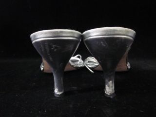 Hollywould Silver Strappy Sandals Heels Sz 10 Box