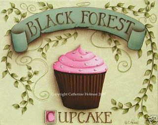 Black Forest Chocolate Cupcake Print Catherine Holman