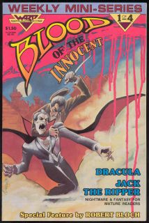 Blood of The Innocent 1 4 Set Warp Graphics 1986 VF NM