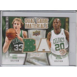 Larry Bird Ray Allen GOLD Dual Game Materials Limited to