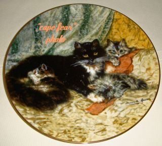 Henriette Ronner Victorian Cats Midday Repose Plate