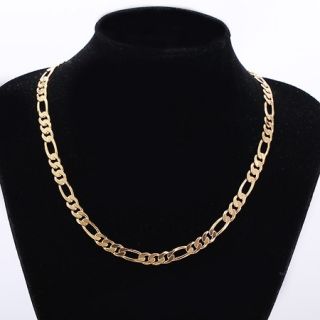 So Cool 9K Real Yellow Gold Filled Mens Link Necklace 24 inches C132