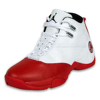 Jordan Mens 12.5 Basketball Shoe White/Red/Black