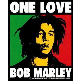 Bob MARLEY ONE LOVE LOGO Sticker 4 X 5 Clothing