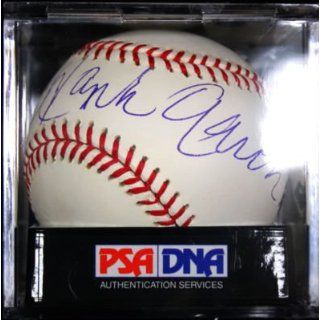 Hank Aaron Signed Baseball Graded Psa/dna 9 Mint Sports