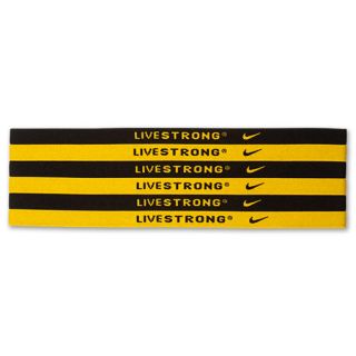 Nike LIVESTRONG Stretchy Sport Hairbands BLACK