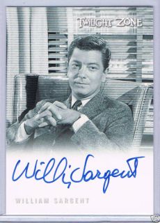 Complete Twilight Zone William Sargent Autograph A 104