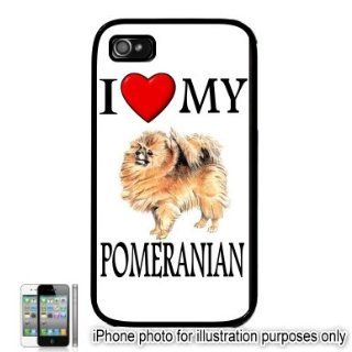 Pomeranian I Love My Dog Apple iPhone 4 4S Case Cover