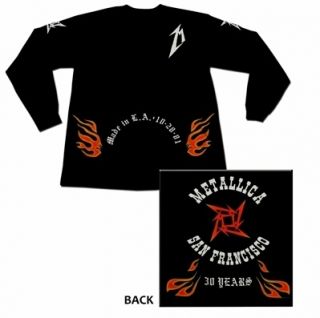  Shirt Metallica San Francisco 30 Years Long Sleeve Hetfield