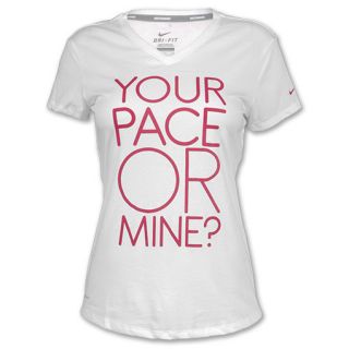 Nike Your Pace or Mine? Womens V Neck Tee Shirt