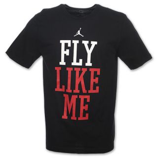 Jordan Fly Like Me Mens Tee Black/Gym Red