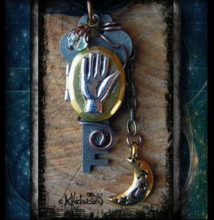 Hickerson Gypsy Tarot Necklace Steampunk Hand Locket
