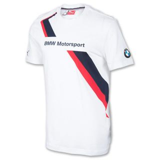 Mens Puma BMW Motorsport T Shirt White