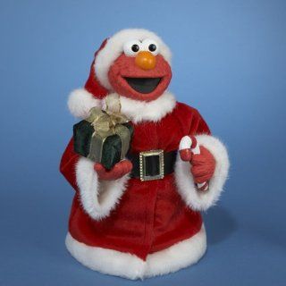 10.5 Sesame Street Elmo Wearing Plush Santa Suit