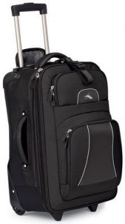High Sierra 22 Elevate Wheeled Carry on Bag Upright Luggage Black