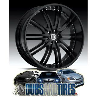 24 Inch 24x10 2 Crave wheels No.11 Glossy Black/Machined Face wheels