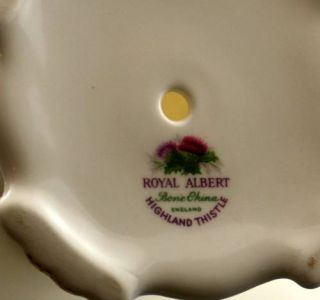 Royal Albert Highland Thistle Pedestal Cake plt Compote