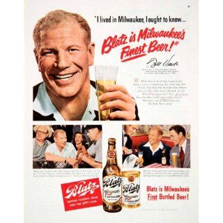 1950 Ad Blatz Beer Brewing Milwaukee Wisconsin Brewers
