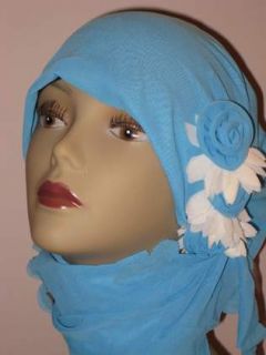 This beautiful 3 flower wear and go hijab is a great way to look