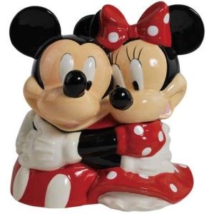 Disney MICKEY MOUSE & MINNIE HUGGING Cookie Jar by Westland Giftware