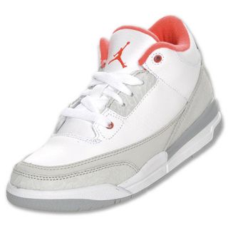 Jordan 3 Retro Preschool Basketball Shoes White