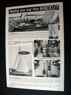 Hinckley Bermuda 40 SouWester Jr Boat Yacht Print Ad