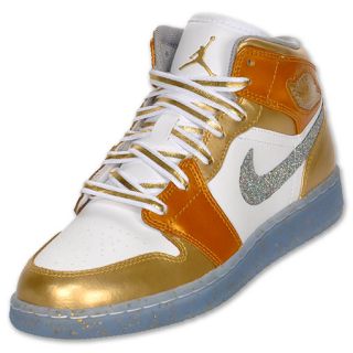 Air Jordan Retro 1 Kids Basketball Shoes Metallic