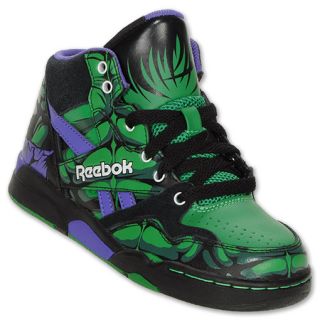 Reebok Hulk Preschool High Top Shoes Green/Purple