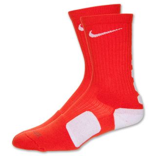 Nike Elite Basketball Crew Socks Orange/ White
