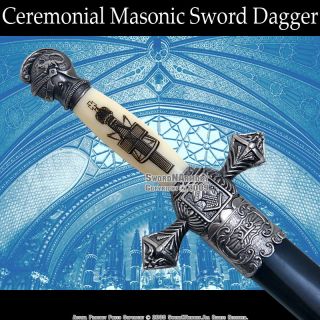 Mason Knights of Templar Knights Sword Historic Dagger