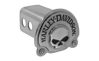 Harley Davidson Metal Trailer Hitch Cover Plug 3D Skull Emblem