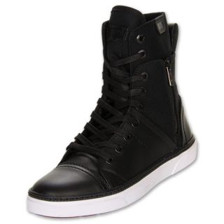 Levis Burbank V2 High Top Mens Casual Shoes Black