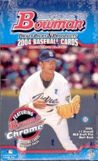 2004 Bowman Draft Picks Prospects Baseball Hobby Box