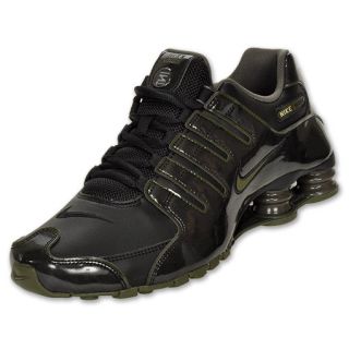 Mens Nike Shox NZ Running Shoes Black/Olive