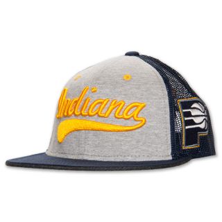 adidas Indiana Pacers NBA Mesh Snapback Hat Grey