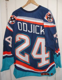  Islanders GINO ODJICK Game Style Un Used Worn Alternate Hockey Jersey