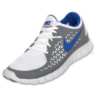 Nike Free Run+ Mens Running Shoes White/Grey/Royal