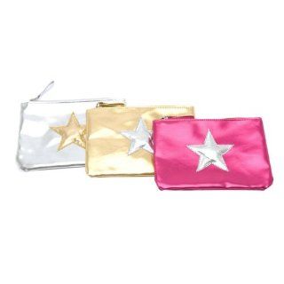 Wanted Brand Hollywood Star Metallic Clutch Purse, Gold